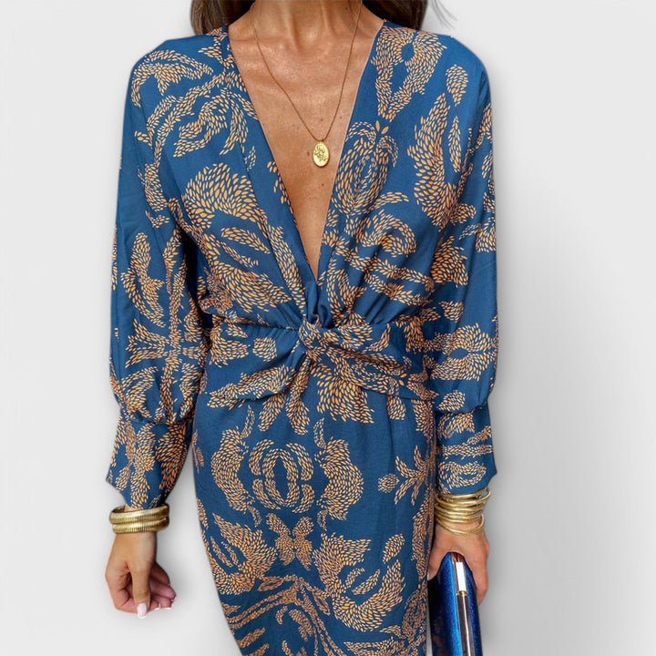 Inès | Robe Élégante aux Manches Longues