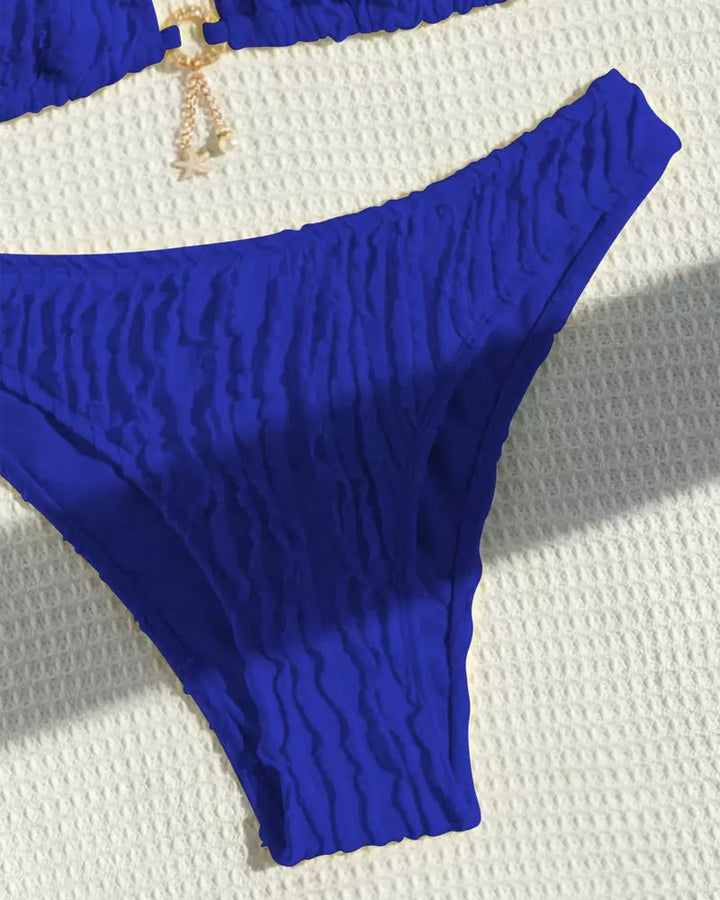 Bikini Sexy Couleur Unie Deux Pièces Triangle