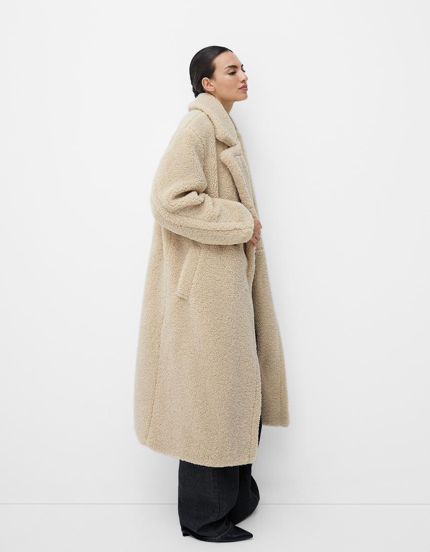Wendy | Manteau long en peluche avec doublure chaude pour femme