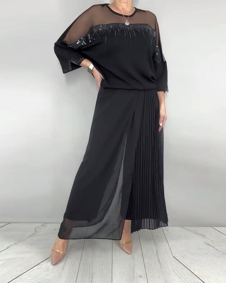 Blouse Maillage Éclaté Loose