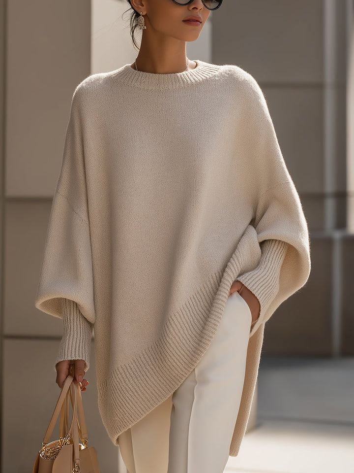 Alix | Pull Oversized en Coton et Acrylique Mélangés