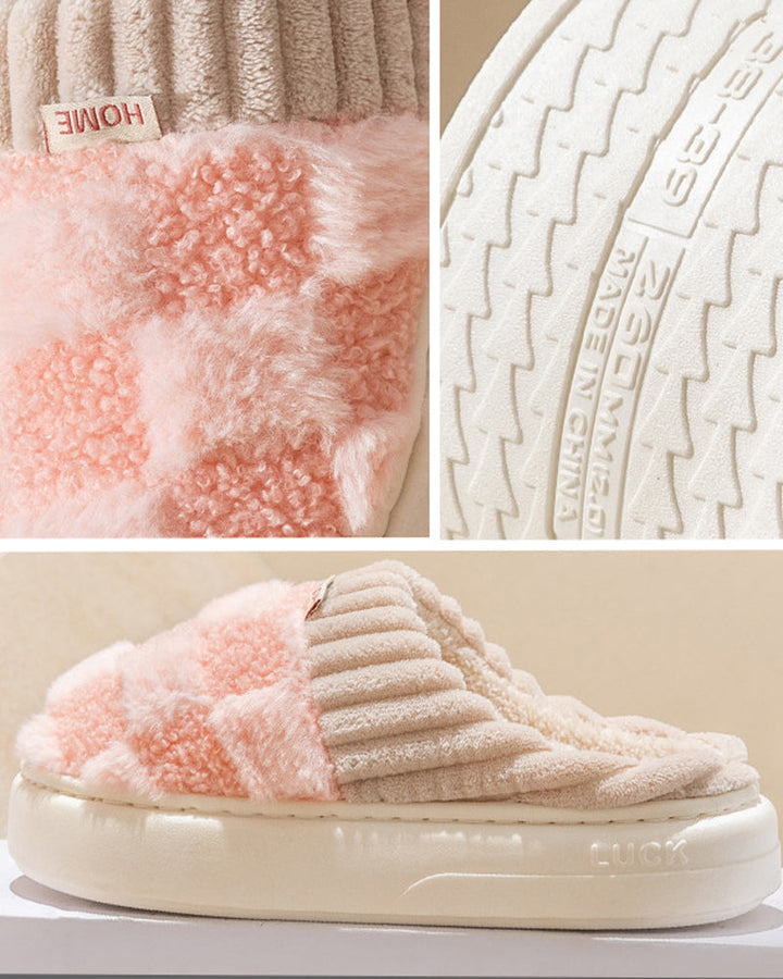 Chaussons chauds antidérapants pour l'intérieur de la maison