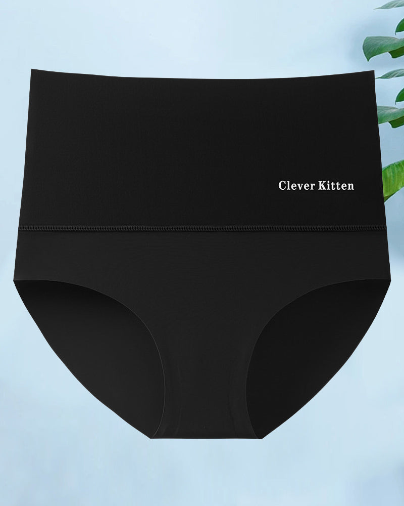 Culotte courte simple sans couture taille haute