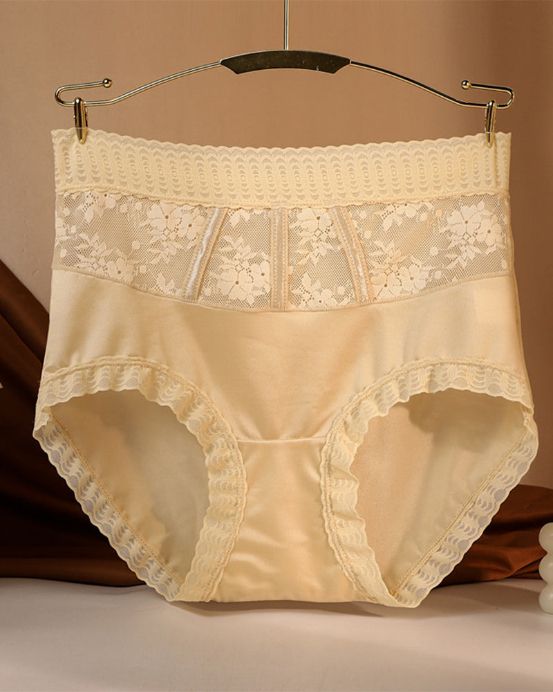 Culotte Taille Haute En Dentelle Pour Femmes