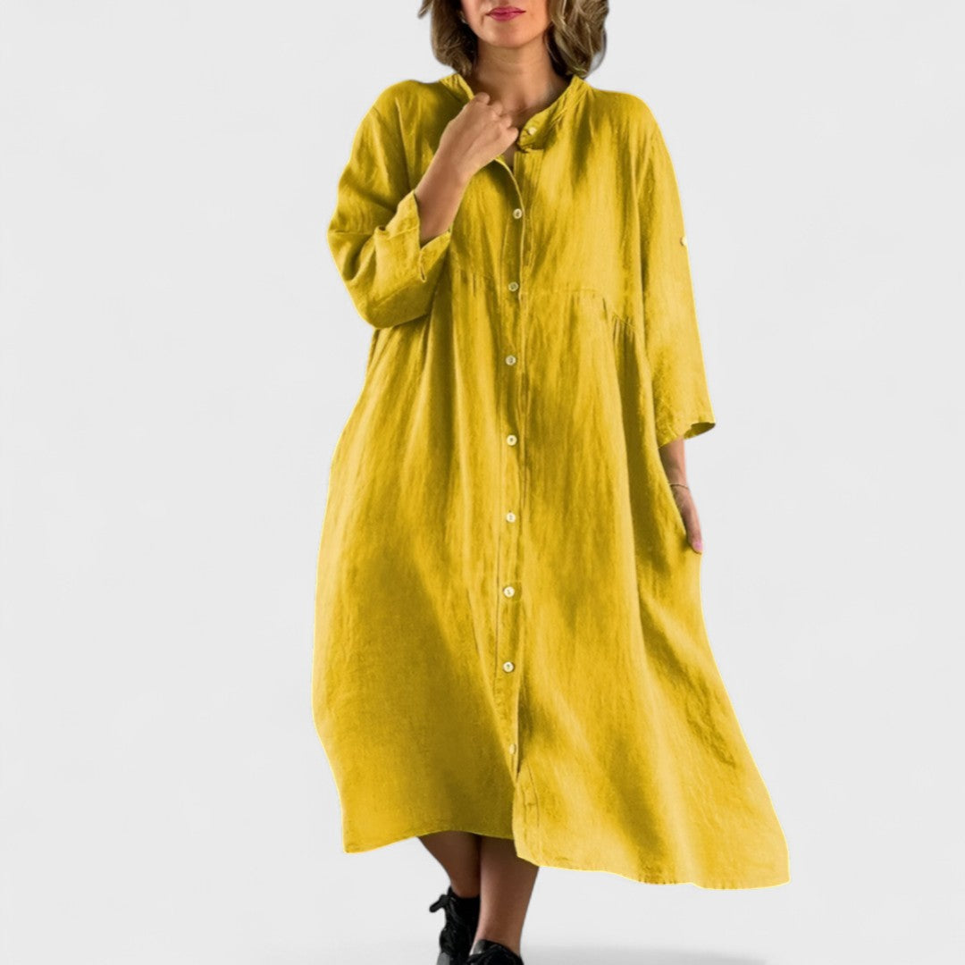 Élise | Robe Chemise Coton-Lin