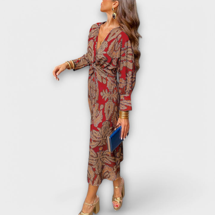 Inès | Robe Élégante aux Manches Longues