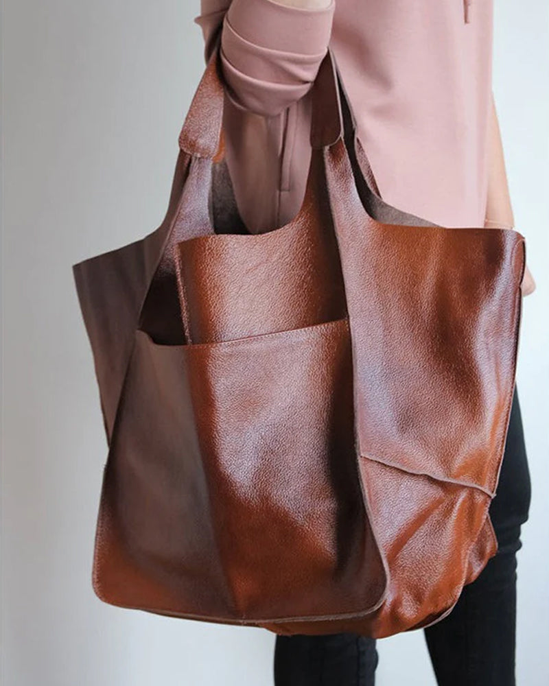 Sacs à main en cuir grande capacité pour femme