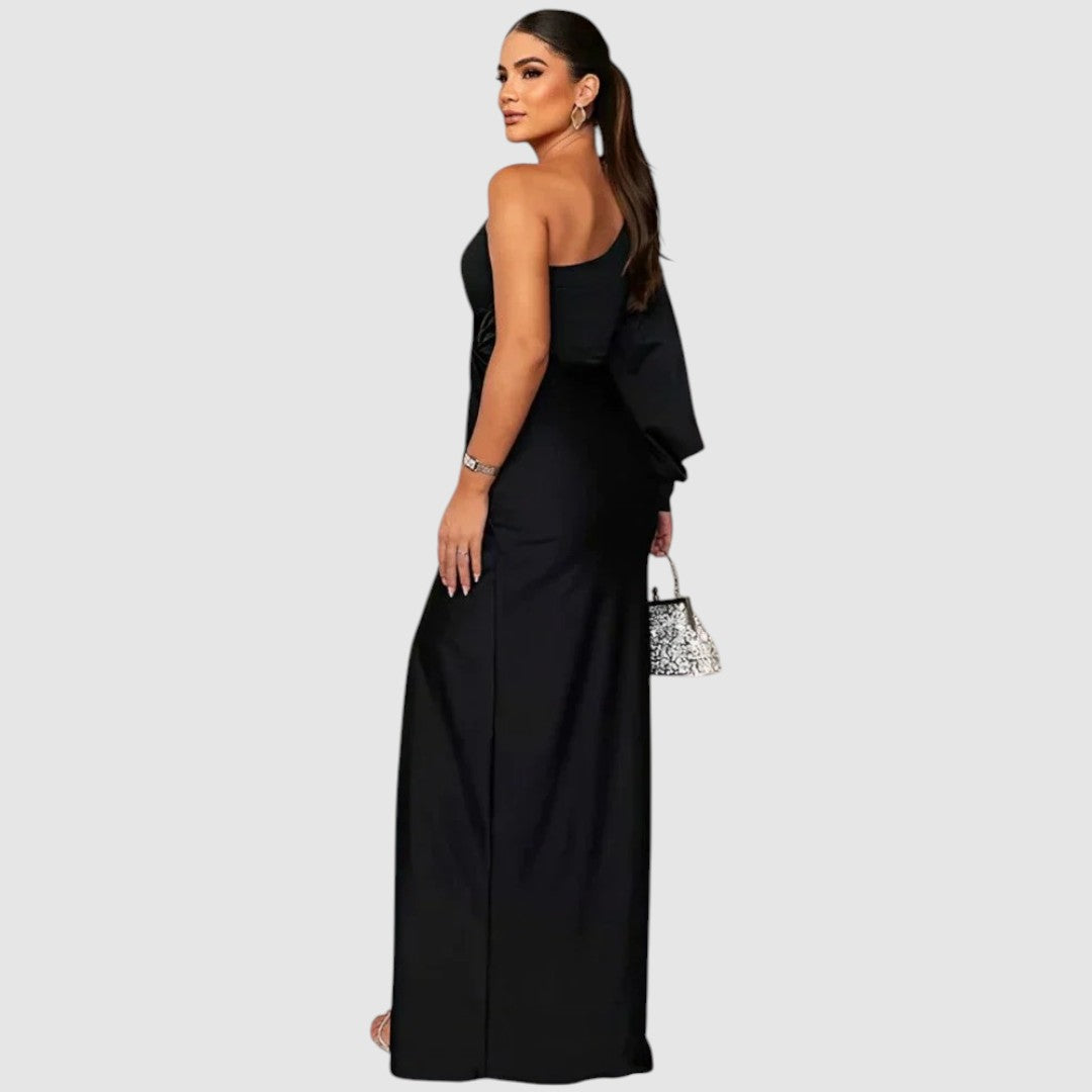 Élise | Élégante robe maxi asymétrique
