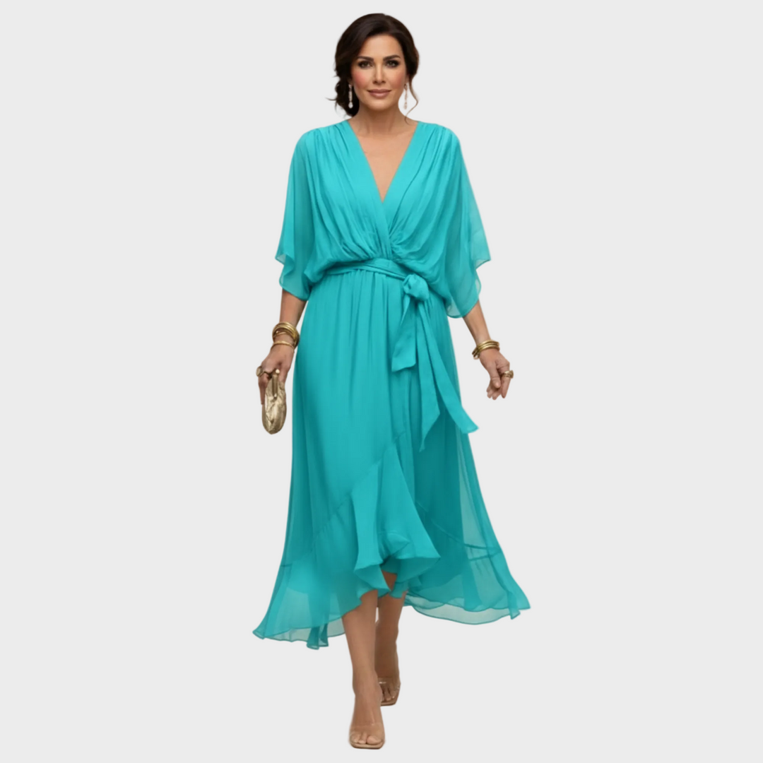 Inès | Robe avec décolleté en V