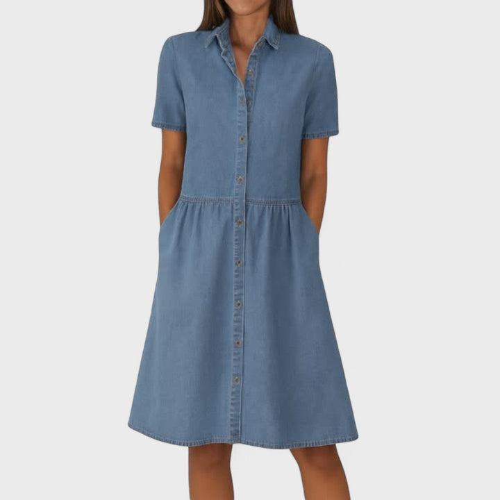 Élise | Robe en Denim Décontractée