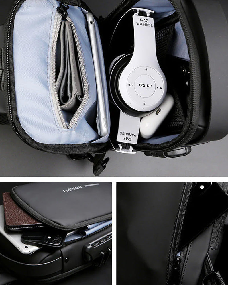 Sac de poitrine antivol avec mot de passe