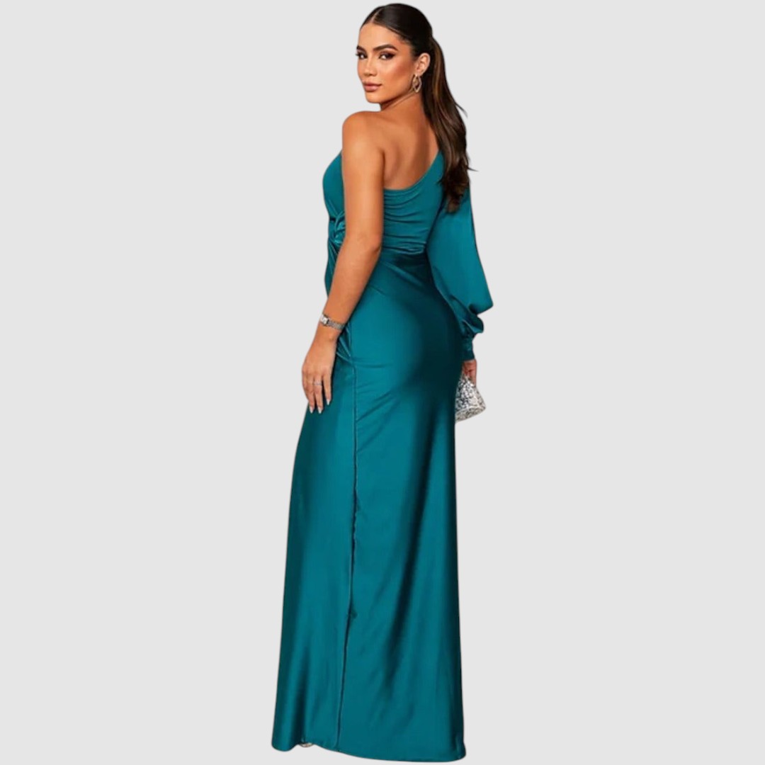 Élise | Élégante robe maxi asymétrique