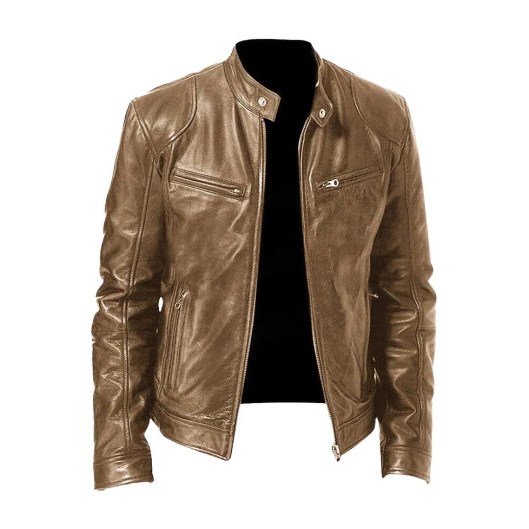 Hugo | Veste en cuir décontractée