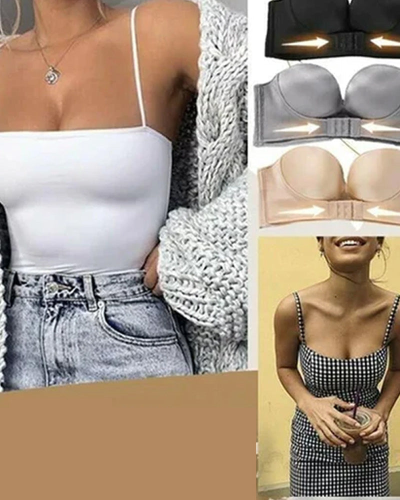 Soutien-gorge sans bretelles avec boucle sur le devant