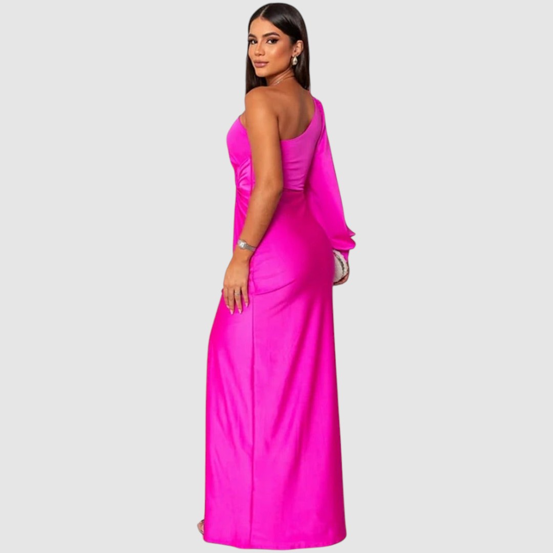 Élise | Élégante robe maxi asymétrique