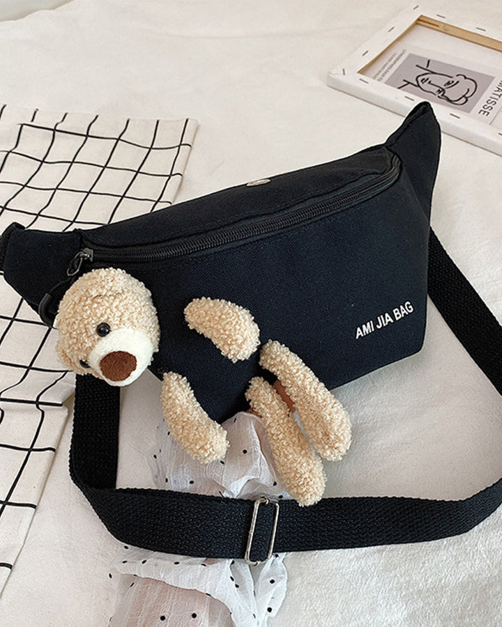 Sac à bandoulière en forme d'ours en peluche