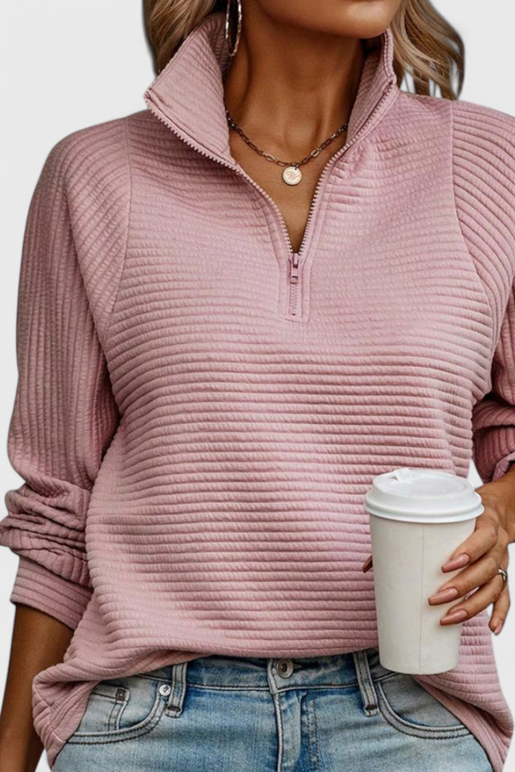 Juliette | Pull à Encolure V et Zip