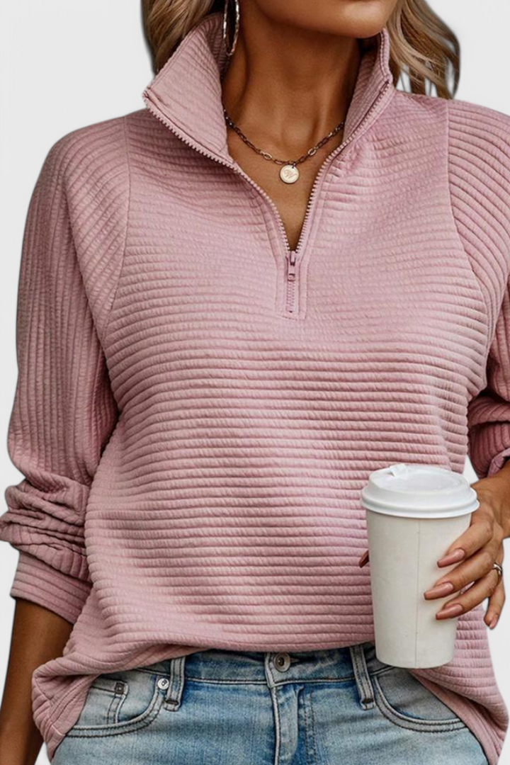 Juliette | Pull à Encolure V et Zip
