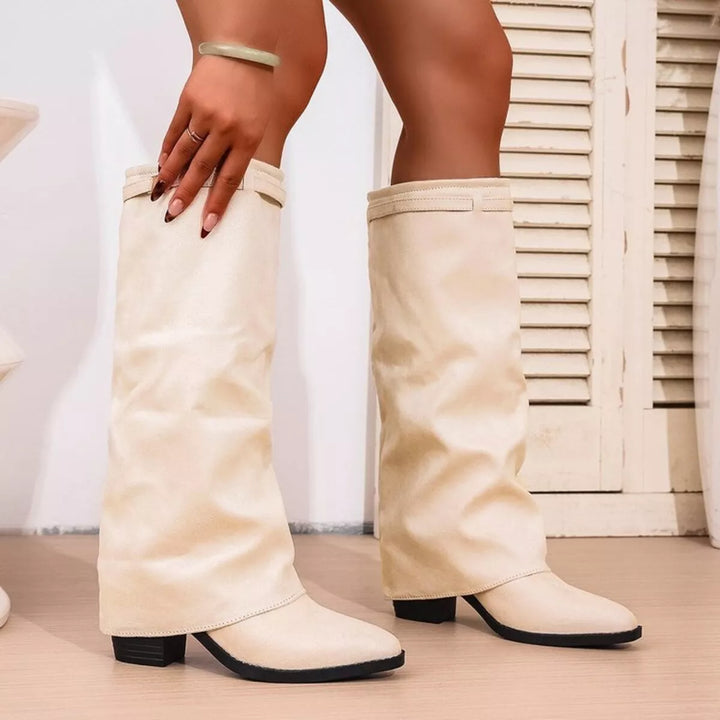 Shannon | Bottes à talon bloc bout pointu