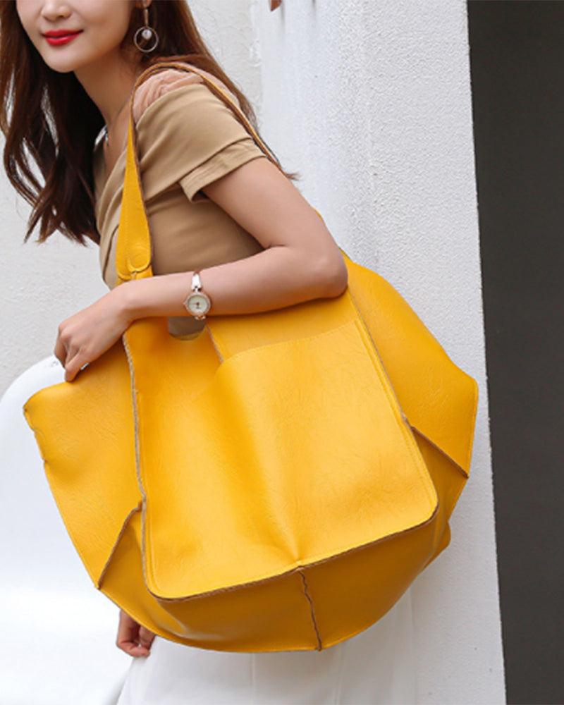 Sacs à main en cuir grande capacité pour femme