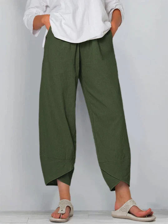 Cinzia | Pantalon large en lin pour femme