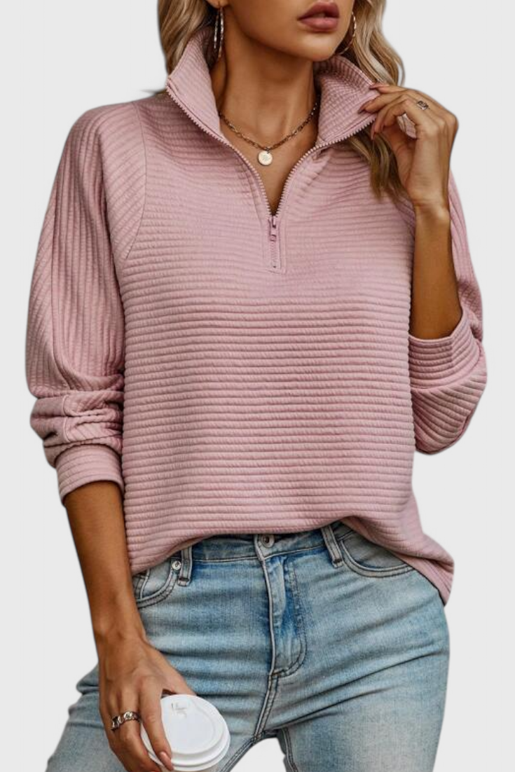 Juliette | Pull à Encolure V et Zip