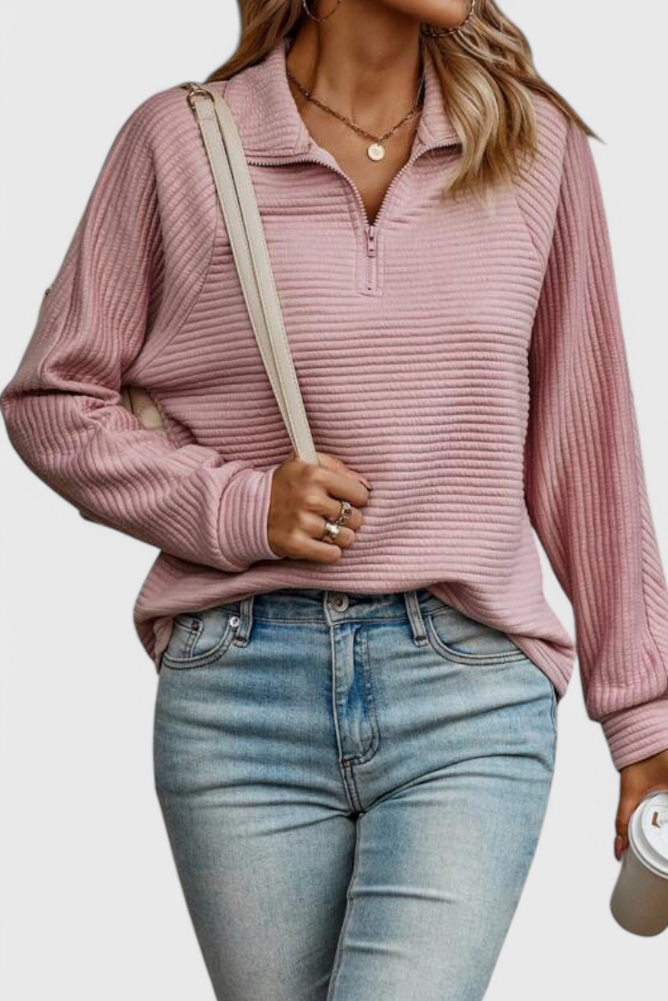 Juliette | Pull à Encolure V et Zip