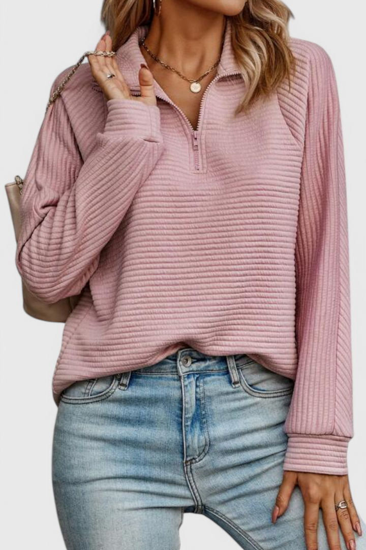 Juliette | Pull à Encolure V et Zip
