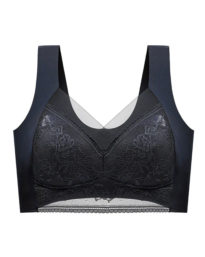 👙 Super Confortable Et Doux Soutien-Gorge Dentelle Pour Femmes Sans Armature
