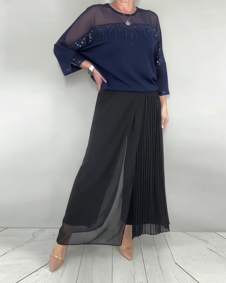 Blouse Maillage Éclaté Loose