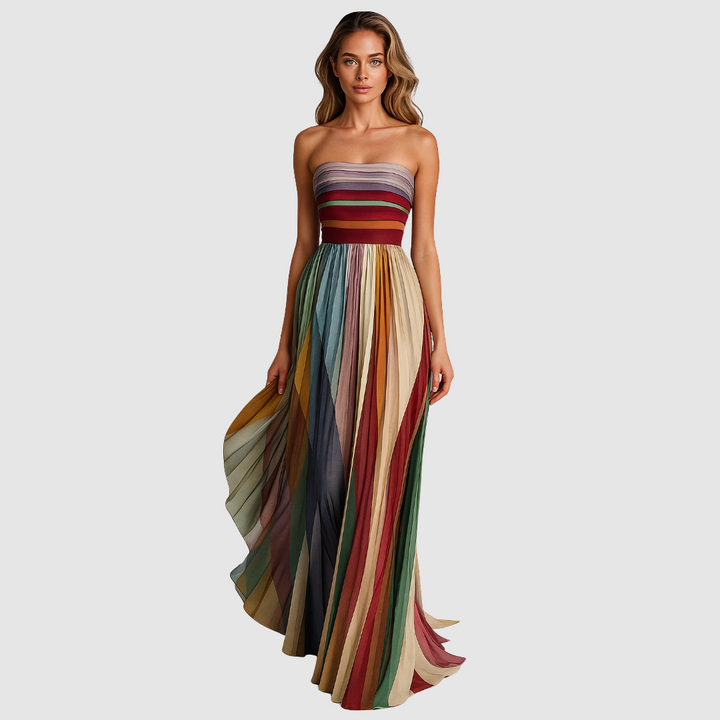 Capucine | Robe sans manches colorée