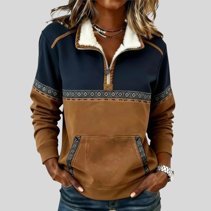 Élise | Pull Demi-Zip Chaleureux