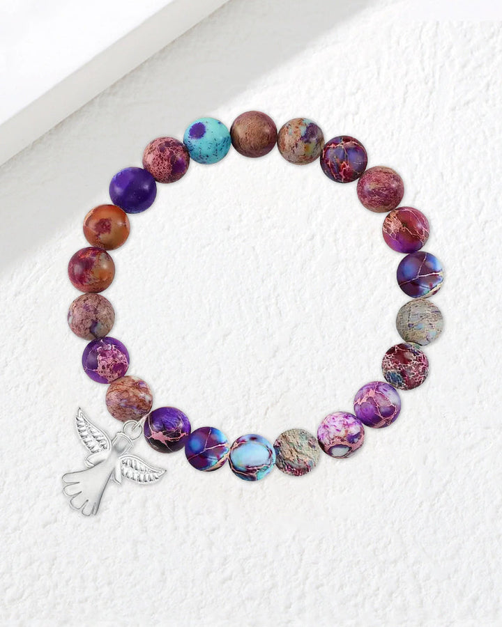 Bracelet de guérison en cristal ailes d'ange