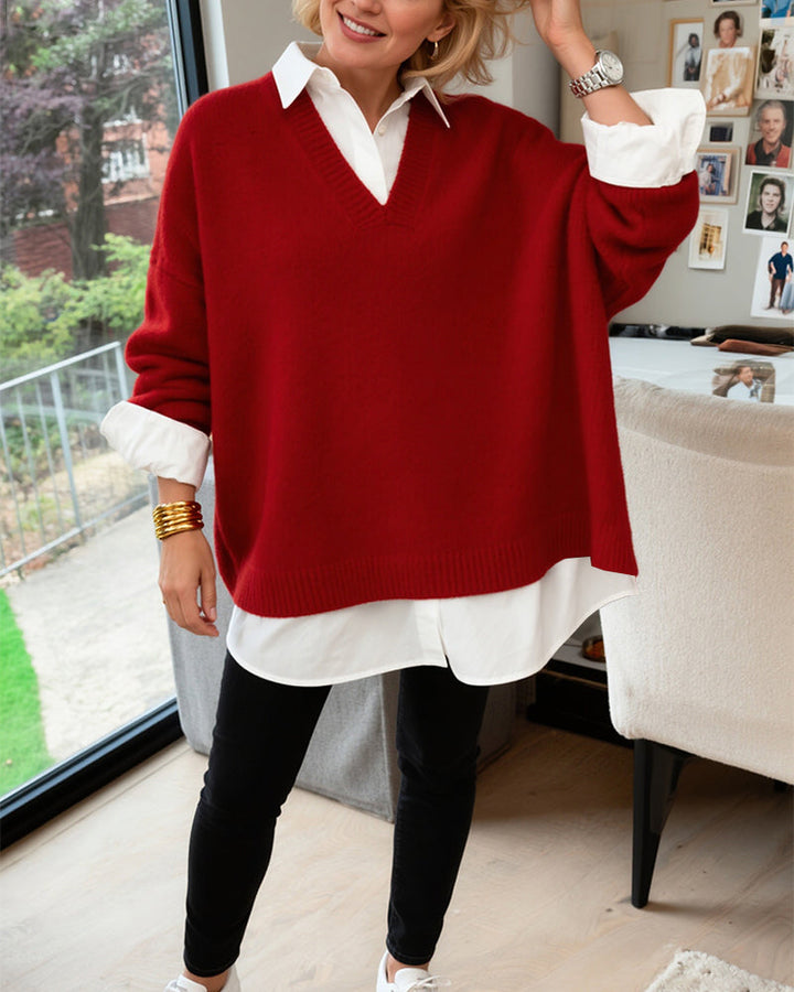 Pull Ample À Manches Longues Tendance