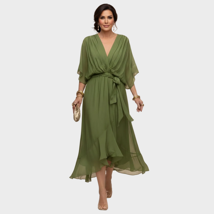 Inès | Robe avec décolleté en V