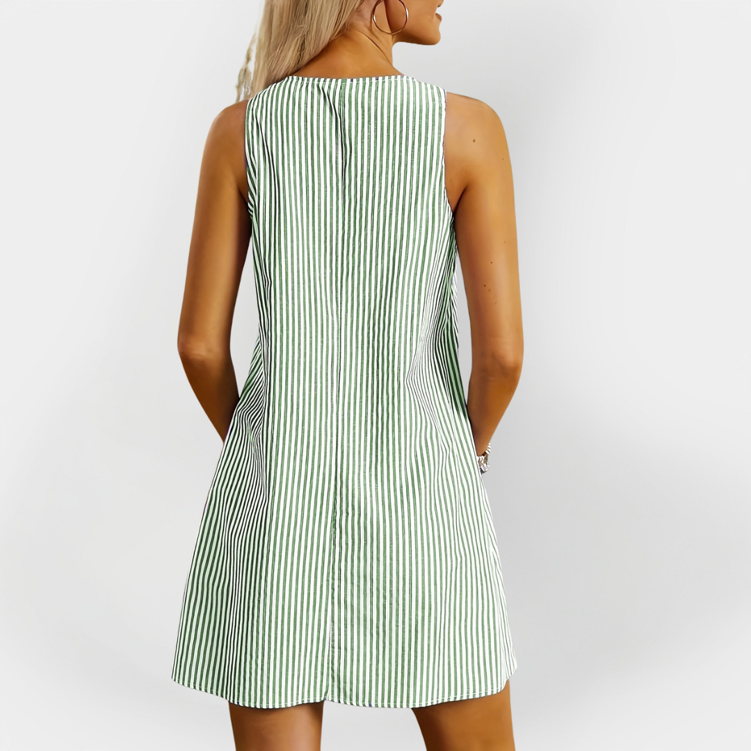 Robes sans manches rayées
