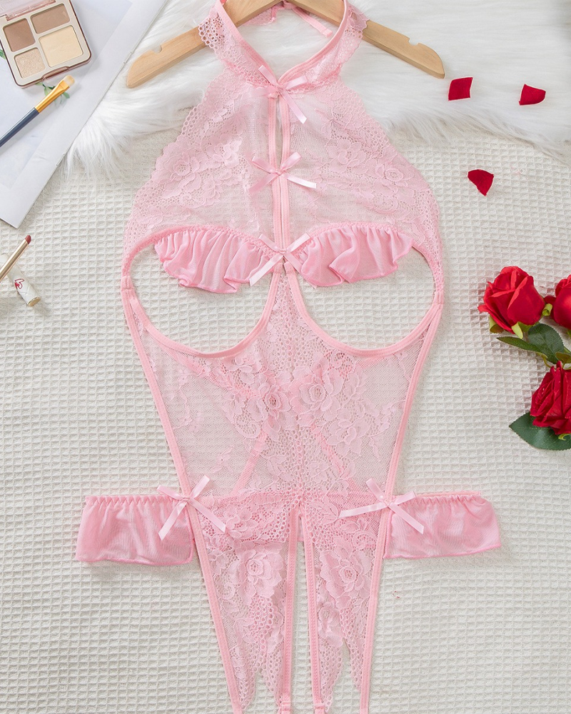 Sous-Vêtement Sexy En Dentelle Avec Décolleté