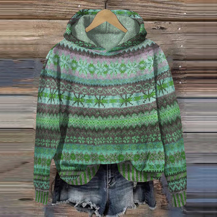 Solveig – Pull femme d’hiver à motif nordique