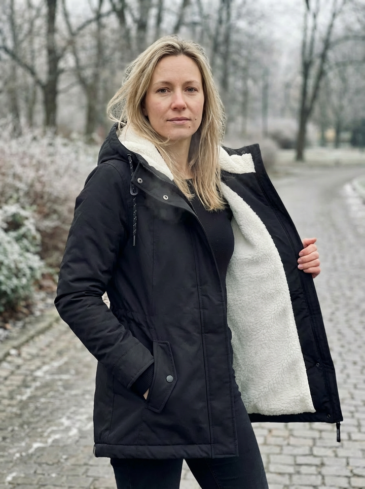 Éliane – manteau d’hiver long imperméable pour femmes, chaud et élégant