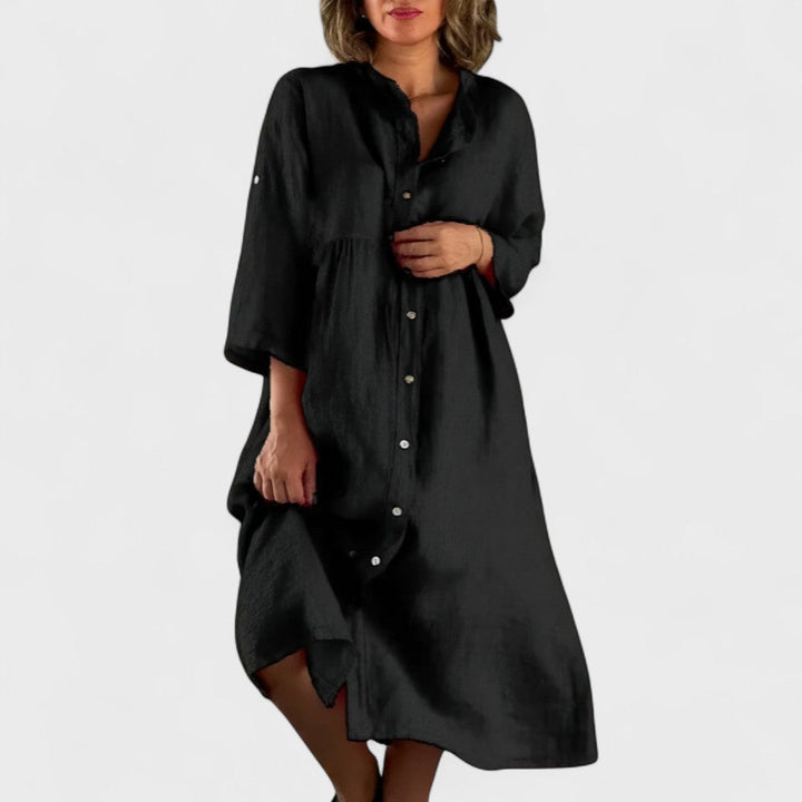 Élise | Robe Chemise Coton-Lin