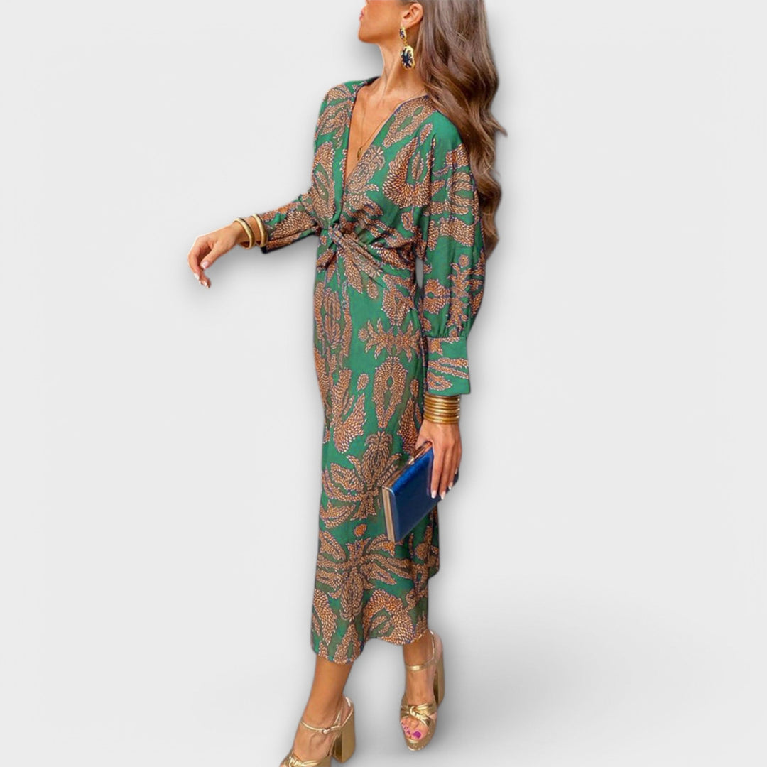 Inès | Robe Élégante aux Manches Longues