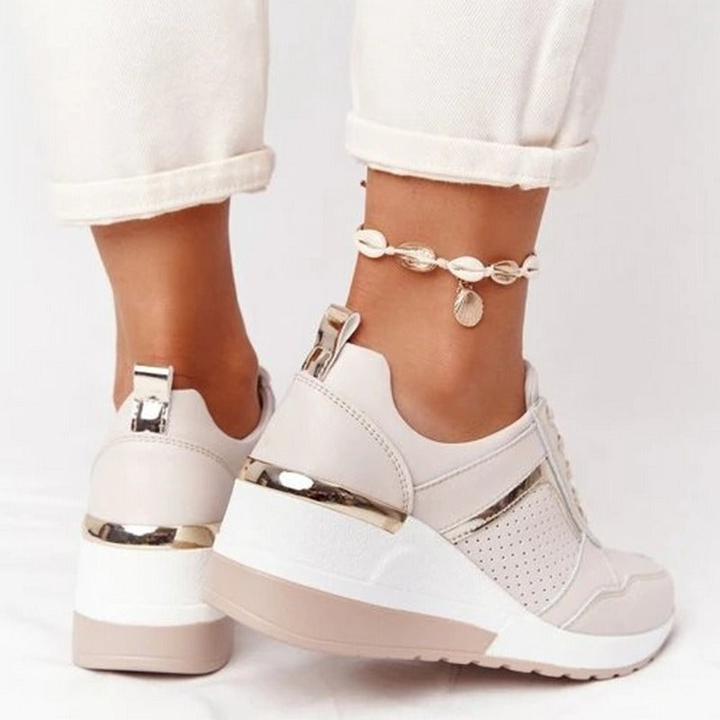 Manuela | Baskets confortables à semelles compensées pour femmes