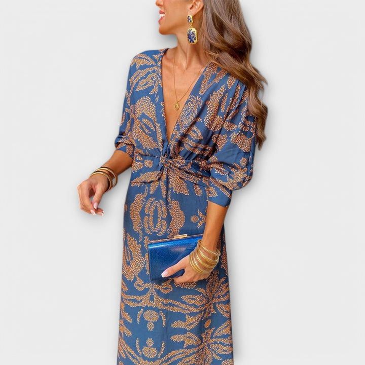 Inès | Robe Élégante aux Manches Longues