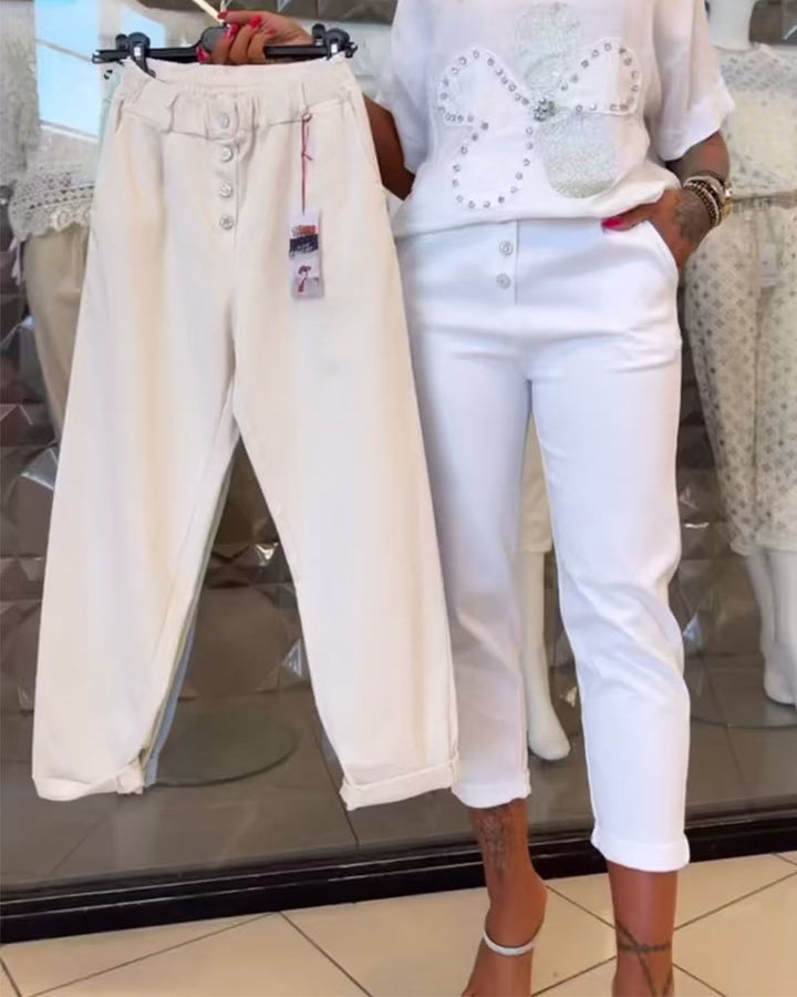 Pantalon Casual Stretch Droit