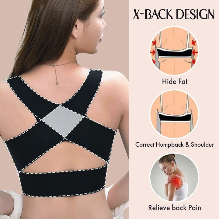 Soutien-gorge Push-up Sans Couture à Soutien Dorsal