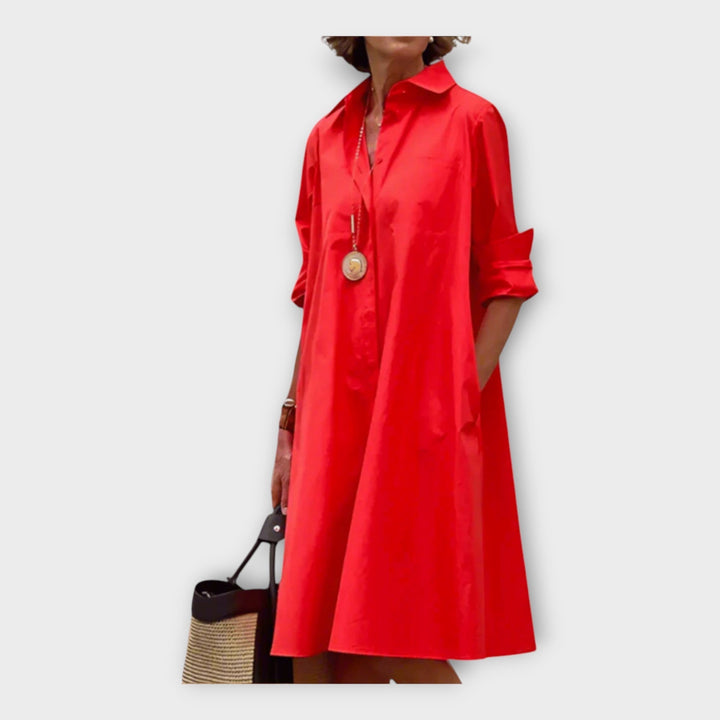 Robe polo élégante en matière premium