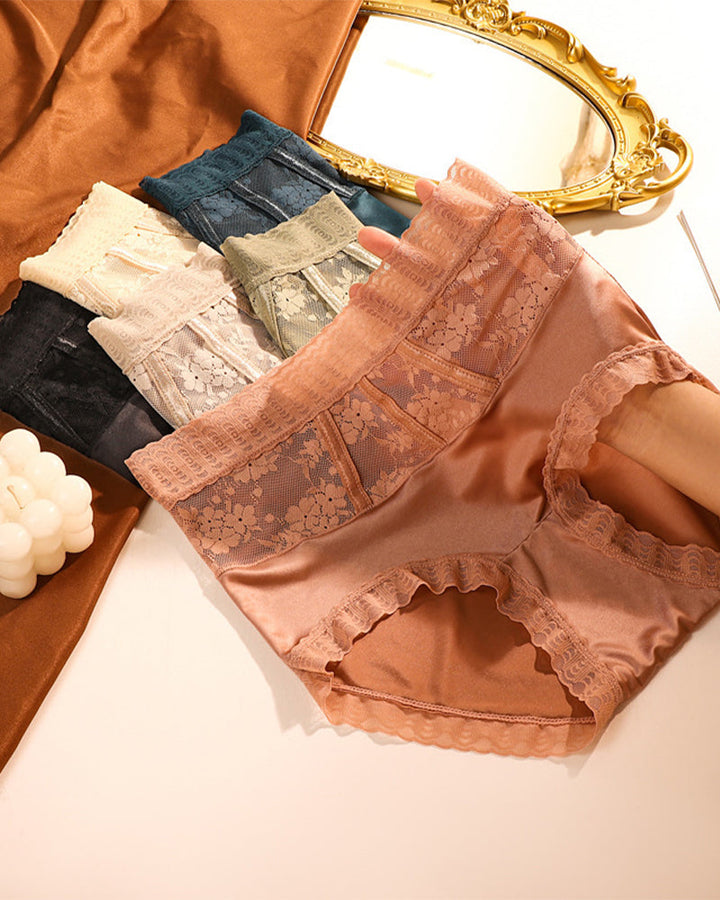 Culotte Taille Haute En Dentelle Pour Femmes