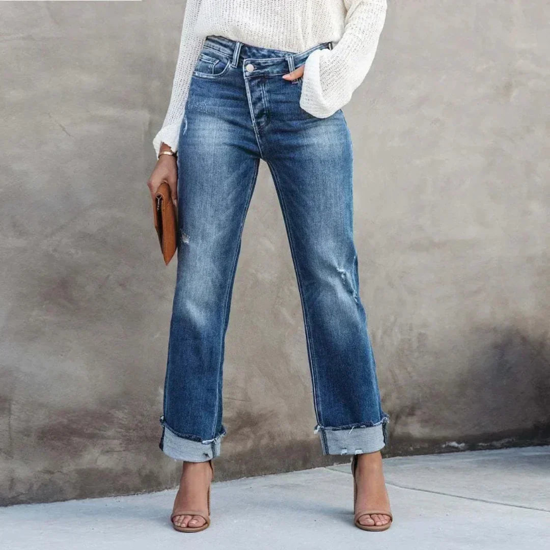 Katja | Jean droit classique pour femme