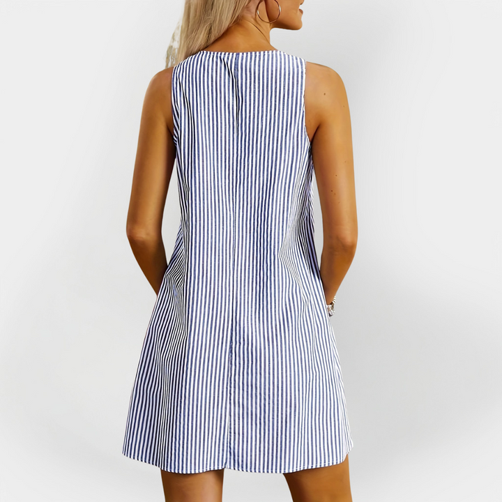 Robes sans manches rayées