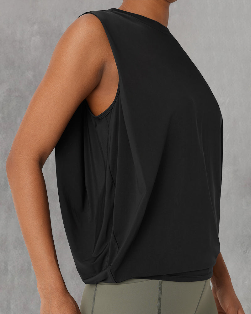 Gilet Sans Manches Col Rond Sport